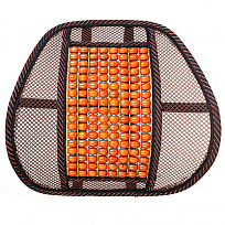 Поддержка под спину анатомическая массажная SKYWAY Support-03 полиэстер/дерево коричнево/бежевый